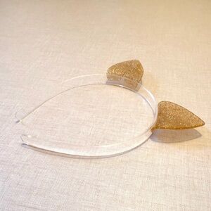Sparkling Gold Cat Ear Headband